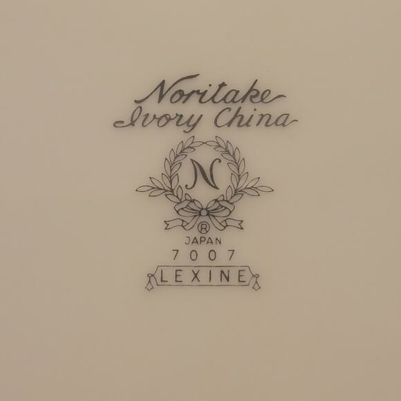 Noritake Ivory China Pattern Lexine 7007 Set of Two Salad Plates Vintage - Picture 4 of 7